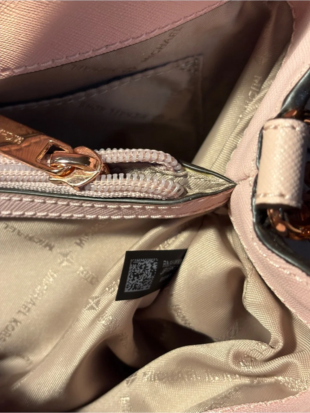 NWOT Michael Kors Blush Saffiano Leather Satchel